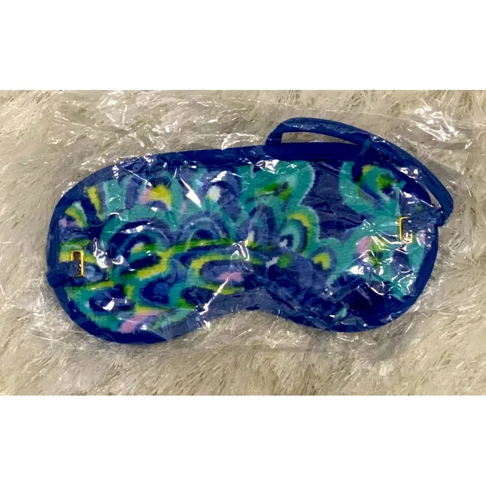 NWT LILLY PULITZER SEA BLUE COOLING EYE MASK LILLY'S LAGOON